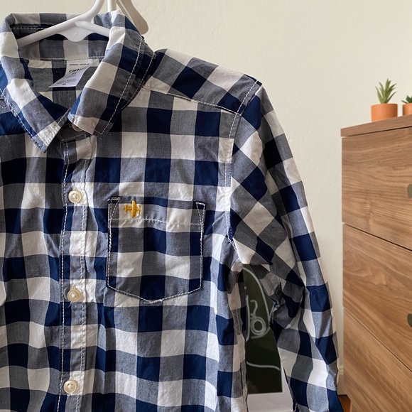 🦋 4T Carter’s Plaid Button Down Shirt - Picture 6 of 8
